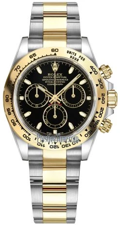 Rolex Cosmograph Daytona Steel And Gold 116503 Black Index Oyster