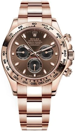 Rolex Cosmograph Daytona Everose Gold 116505 Chocolate Black Index