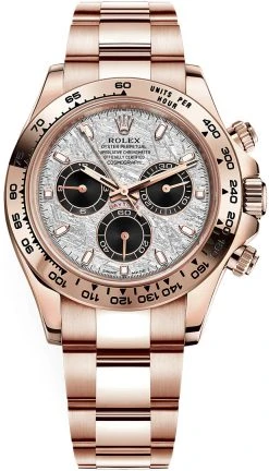 Rolex Cosmograph Daytona Everose Gold 116505 Meteorite Black Index