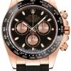 Rolex Cosmograph Daytona Everose Gold 116515LN Black And Pink Oysterflex