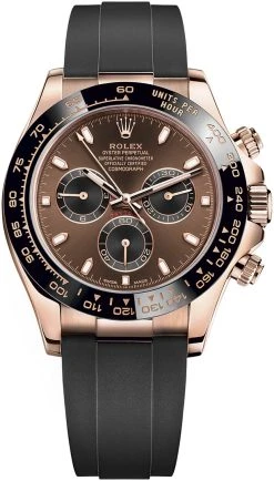Rolex Cosmograph Daytona Everose Gold 116515LN Chocolate Black Oysterflex