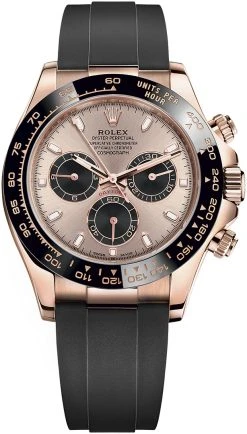 Rolex Cosmograph Daytona Everose Gold 116515LN Sundust Black Oysterflex