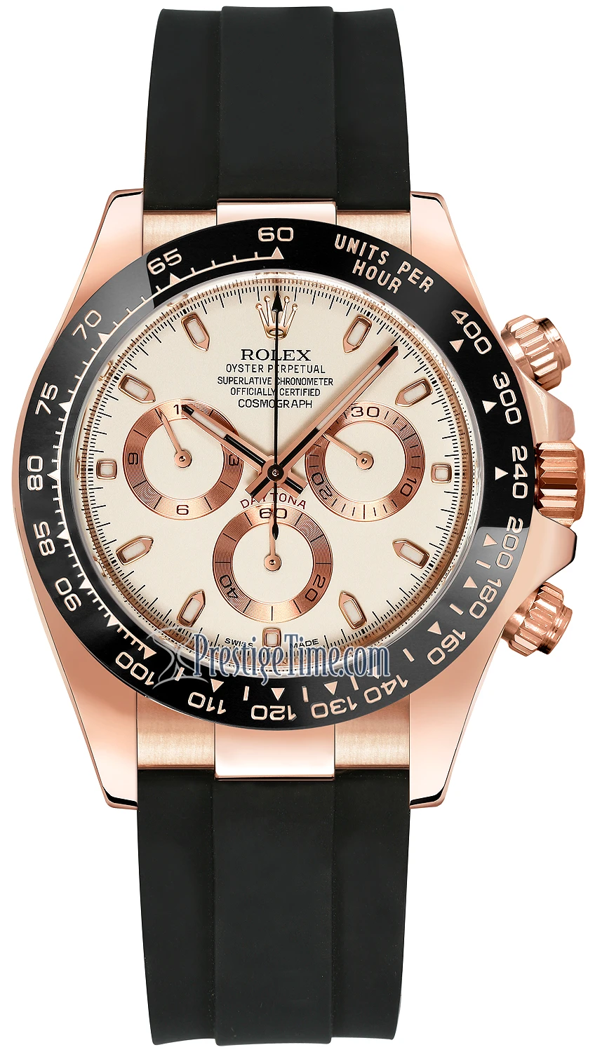 Rolex Cosmograph Daytona Everose Gold 116515LN Ivory Oysterflex Rolex Cosmograph Daytona Everose Gold 116515LN Ivory Oysterflex -Omega Shop 116515LN ivory