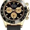 Rolex Cosmograph Daytona Yellow Gold 116518LN Black Champagne Oysterflex