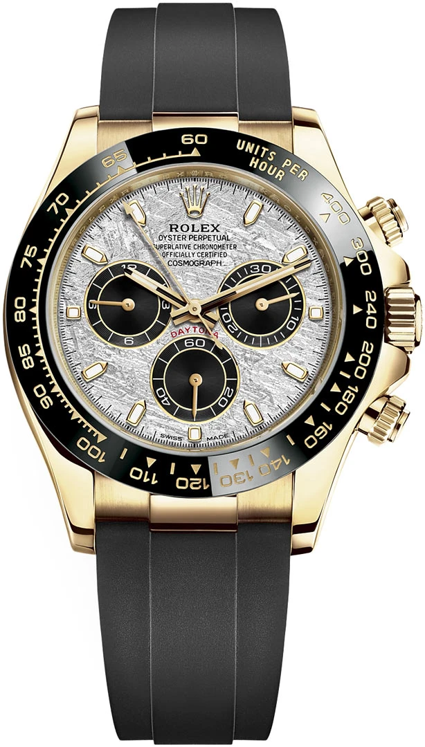 Rolex Cosmograph Daytona Yellow Gold 116518LN Meteorite Black Oysterflex Rolex Cosmograph Daytona Yellow Gold 116518LN Meteorite Black Oysterflex -Omega Shop 116518LN Meteorite Black