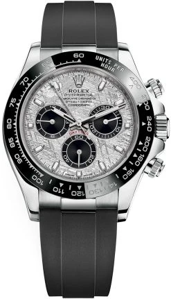 Rolex Cosmograph Daytona White Gold 116519LN Meteorite Black Oysterflex
