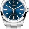 Rolex Oyster Perpetual 41mm 124300 Blue 2 Rolex Oyster Perpetual 41mm 124300 Blue -Omega Shop 124300 Blue