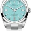Rolex Oyster Perpetual 36mm 126000 Turquoise Blue 1 Rolex Oyster Perpetual 36mm 126000 Turquoise Blue -Omega Shop 126000 Turquoise Blue