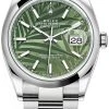 Rolex Datejust 36mm Stainless Steel 126200 Olive Green Palm Oyster 2 Rolex Datejust 36mm Stainless Steel 126200 Olive Green Palm Oyster -Omega Shop 126200 Olive Green Palm Oyster