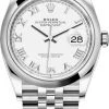 Rolex Datejust 36mm Stainless Steel 126200 White Roman Jubilee -Omega Shop 126200 White Roman Jubilee