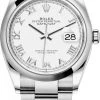 Rolex Datejust 36mm Stainless Steel 126200 White Roman Oyster