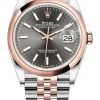 Rolex Datejust 36mm Stainless Steel And Rose Gold 126201 Dark Rhodium Index Jubilee -Omega Shop 126201 Dark Rhodium Index Jubilee