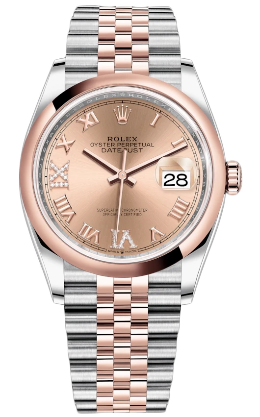 Rolex Datejust 36mm Stainless Steel and Rose Gold 126201 Rose VI IX Roman Jubilee Rolex Datejust 36mm Stainless Steel And Rose Gold 126201 Rose VI IX Roman Jubilee -Omega Shop 126201 Rose VI IX Roman Jubilee