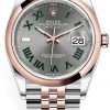Rolex Datejust 36mm Stainless Steel And Rose Gold 126201 Slate Roman Jubilee -Omega Shop 126201 Slate Roman Jubilee Wimbledon