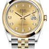 Rolex Datejust 36mm Stainless Steel And Yellow Gold 126203 Champagne Diamond Jubilee -Omega Shop 126203 Champagne Diamond Jubilee