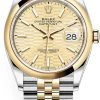 Rolex Datejust 36mm Stainless Steel And Yellow Gold 126203 Golden Fluted Jubilee 2 Rolex Datejust 36mm Stainless Steel And Yellow Gold 126203 Golden Fluted Jubilee -Omega Shop 126203 Golden Fluted Jubilee
