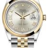 Rolex Datejust 36mm Stainless Steel And Yellow Gold 126203 Silver VI IX Roman Jubilee -Omega Shop 126203 Silver VI IX Roman Jubilee