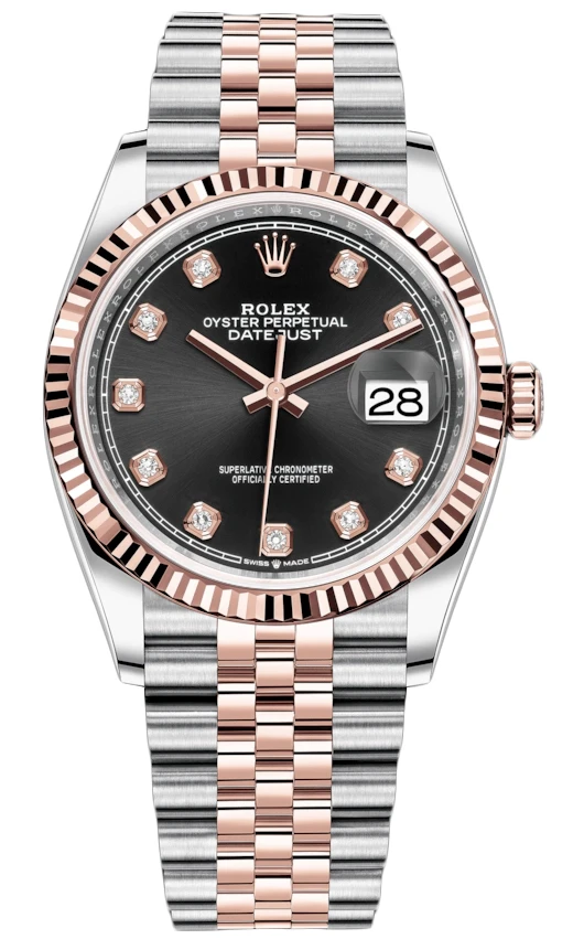 Rolex Datejust 36mm Stainless Steel and Rose Gold 126231 Black Diamond Jubilee Rolex Datejust 36mm Stainless Steel And Rose Gold 126231 Black Diamond Jubilee -Omega Shop 126231 Black Diamond Jubilee