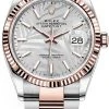 Rolex Datejust 36mm Stainless Steel And Rose Gold 126231 Silver Palm Oyster 1 Rolex Datejust 36mm Stainless Steel And Rose Gold 126231 Silver Palm Oyster -Omega Shop 126231 Silver Palm Oyster