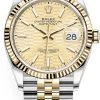 Rolex Datejust 36mm Stainless Steel And Yellow Gold 126233 Golden Fluted Jubilee -Omega Shop 126233 Golden Fluted Jubilee