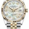 Rolex Datejust 36mm Stainless Steel And Yellow Gold 126233 MOP Diamond Jubilee