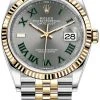 Rolex Datejust 36mm Stainless Steel And Yellow Gold 126233 Slate Roman Jubilee -Omega Shop 126233 Slate Roman Jubilee Wimbledon