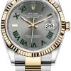 Rolex Datejust 36mm Stainless Steel And Yellow Gold 126233 Slate Roman Oyster -Omega Shop 126233 Slate Roman Oyster Wimbledon