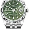 Rolex Datejust 36mm Stainless Steel 126234 Olive Green Palm Jubilee 2 Rolex Datejust 36mm Stainless Steel 126234 Olive Green Palm Jubilee -Omega Shop 126234 Olive Green Palm Jubilee