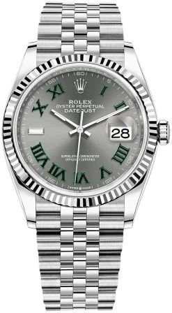 Rolex Datejust 36mm Stainless Steel 126234 Slate Roman Jubilee