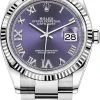 Rolex Datejust 36mm Stainless Steel 126234 Aubergine Roman VI IX Oyster 1 Rolex Datejust 36mm Stainless Steel 126234 Aubergine Roman VI IX Oyster -Omega Shop 126234 Aubergine Roman VI IX Oyster