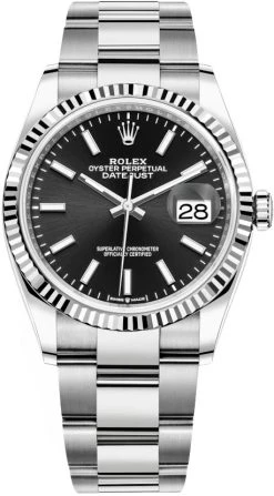 Rolex Datejust 36mm Stainless Steel 126234 Black Index Oyster