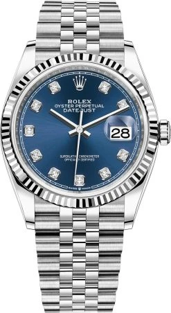 Rolex Datejust 36mm Stainless Steel 126234 Blue Diamond Jubilee