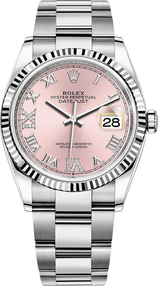 Rolex Datejust 36mm Stainless Steel 126234 Pink Roman VI IX Oyster Rolex Datejust 36mm Stainless Steel 126234 Pink Roman VI IX Oyster -Omega Shop 126234 Pink Roman VI IX Oyster