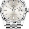 Rolex Datejust 36mm Stainless Steel 126234 Silver Index Jubilee