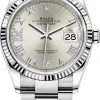 Rolex Datejust 36mm Stainless Steel 126234 Silver Roman VI IX Oyster -Omega Shop 126234 Silver Roman VI IX Oyster