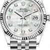 Rolex Datejust 36mm Stainless Steel 126234 White MOP Diamond Jubilee -Omega Shop 126234 White MOP Diamond Jubilee