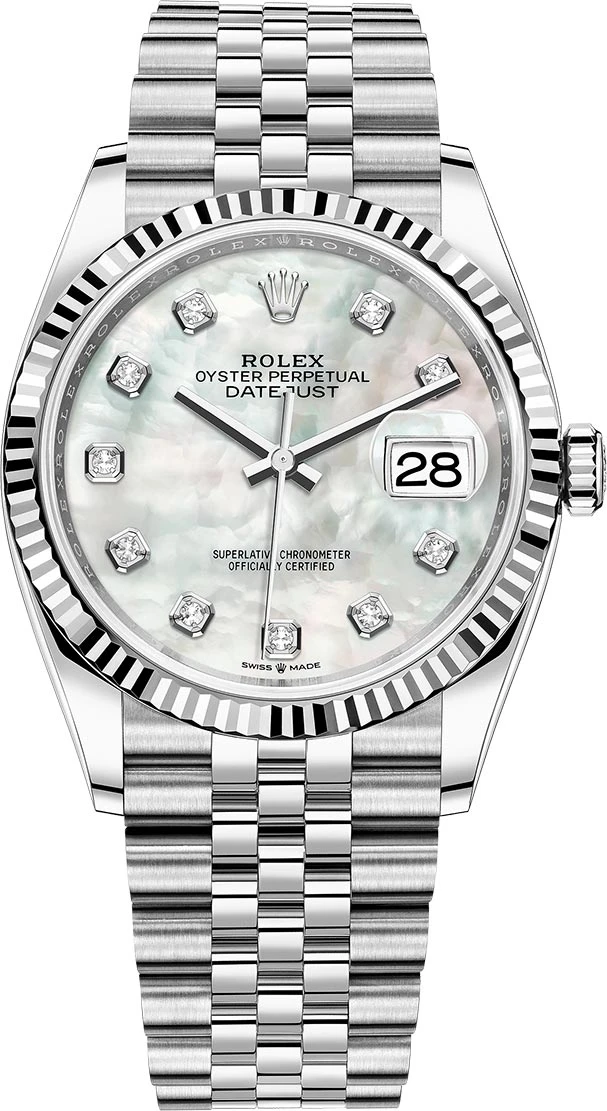 Rolex Datejust 36mm Stainless Steel 126234 White MOP Diamond Jubilee Rolex Datejust 36mm Stainless Steel 126234 White MOP Diamond Jubilee -Omega Shop 126234 White MOP Diamond Jubilee
