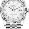 Rolex Datejust 36mm Stainless Steel 126234 White Roman Jubilee -Omega Shop 126234 White Roman Jubilee