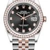 Rolex Datejust 36mm Stainless Steel And Rose Gold 126281RBR Black Diamond Jubilee -Omega Shop 126281RBR Black Diamond Jubilee