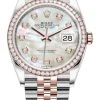 Rolex Datejust 36mm Stainless Steel And Rose Gold 126281RBR MOP Diamond Jubilee