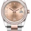 Rolex Datejust 36mm Stainless Steel And Rose Gold 126281RBR Rose VI IX Roman Oyster