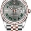 Rolex Datejust 36mm Stainless Steel And Rose Gold 126281RBR Slate Roman Jubilee -Omega Shop 126281RBR Slate Roman Jubilee Wimbledon