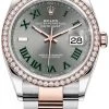 Rolex Datejust 36mm Stainless Steel And Rose Gold 126281RBR Slate Roman Oyster
