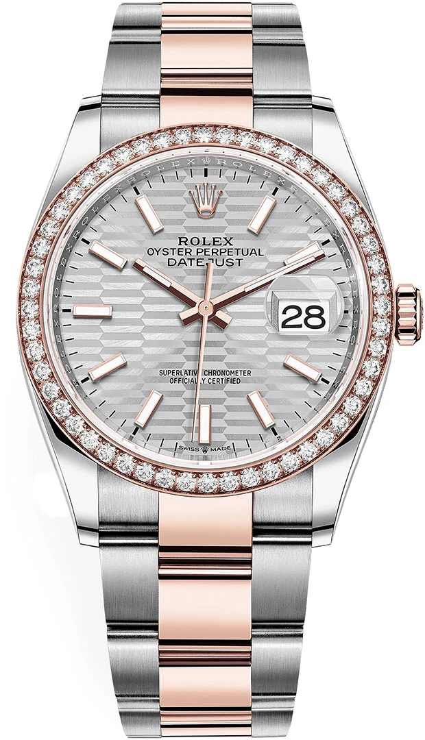 Rolex Datejust 36mm Stainless Steel and Rose Gold 126281rbr Silver Fluted Oyster Rolex Datejust 36mm Stainless Steel And Rose Gold 126281rbr Silver Fluted Oyster -Omega Shop 126281rbr Silver Fluted Oyster