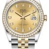 Rolex Datejust 36mm Stainless Steel And Yellow Gold 126283RBR Champagne Diamond Jubilee -Omega Shop 126283RBR Champagne Diamond Jubilee
