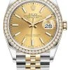 Rolex Datejust 36mm Stainless Steel And Yellow Gold 126283RBR Champagne Index Jubilee 1 Rolex Datejust 36mm Stainless Steel And Yellow Gold 126283RBR Champagne Index Jubilee -Omega Shop 126283RBR Champagne Index Jubilee