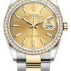 Rolex Datejust 36mm Stainless Steel And Yellow Gold 126283RBR Champagne Index Oyster 1 Rolex Datejust 36mm Stainless Steel And Yellow Gold 126283RBR Champagne Index Oyster -Omega Shop 126283RBR Champagne Index Oyster