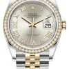 Rolex Datejust 36mm Stainless Steel And Yellow Gold 126283RBR Silver VI IX Roman Jubilee 1 Rolex Datejust 36mm Stainless Steel And Yellow Gold 126283RBR Silver VI IX Roman Jubilee -Omega Shop 126283RBR Silver VI IX Roman Jubilee