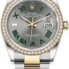 Rolex Datejust 36mm Stainless Steel And Yellow Gold 126283RBR Slate Roman Oyster