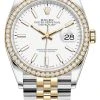 Rolex Datejust 36mm Stainless Steel And Yellow Gold 126283RBR White Index Jubilee -Omega Shop 126283RBR White Index Jubilee